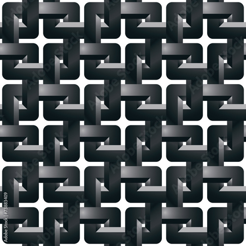 Geometric 3d grating wallpaper, abstract intertwined seamless pa