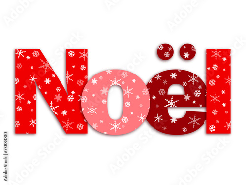 Noël (joyeux lettres flocons de neige texte)