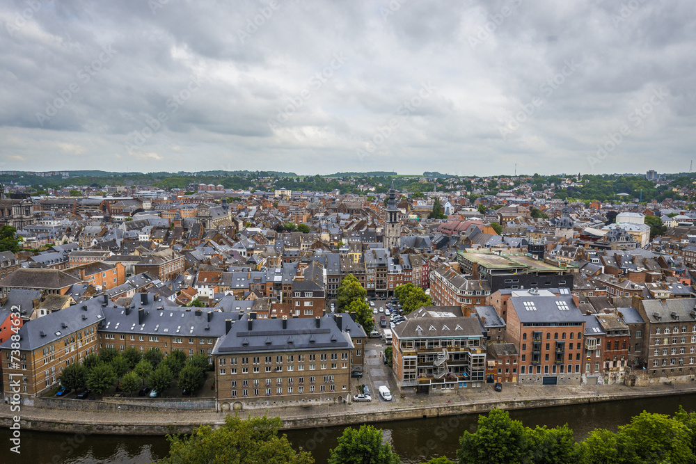 Namur skyline, Wallonia, Belgium.