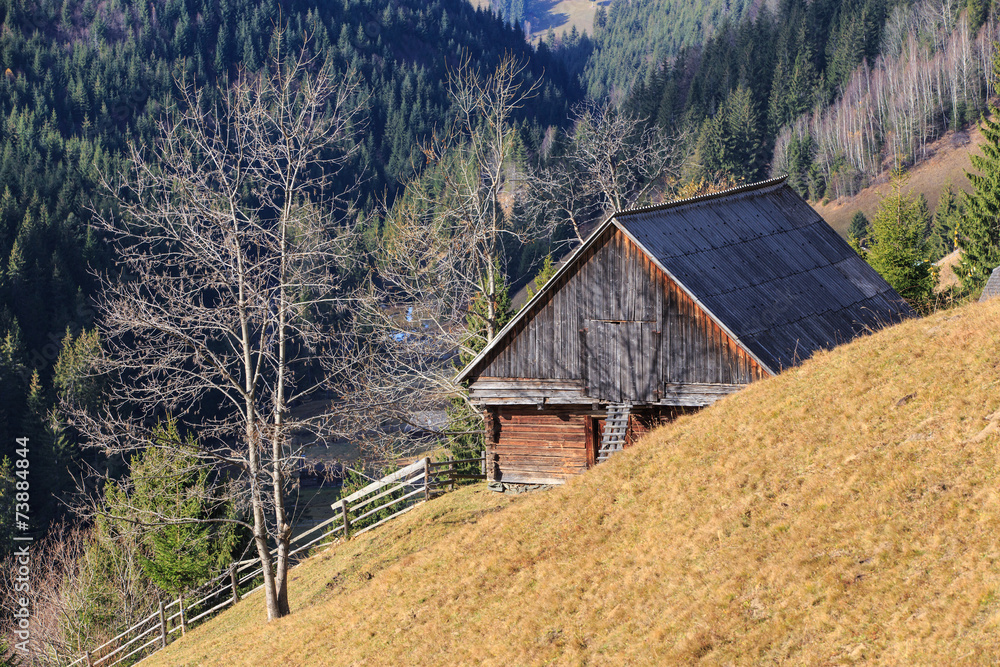 Autumn scenery in rural area in Transylvania Autumn scenery in rural area in Transylvania