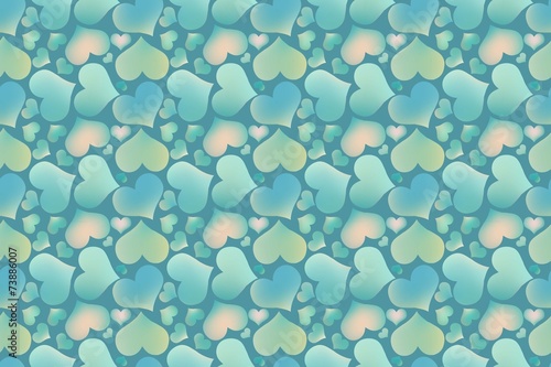 Endless blue romantic simple pattern.