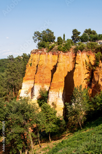 Ocher quarries of Roussillon Southern France