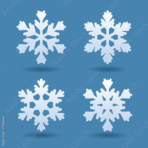 Set of snowflakes