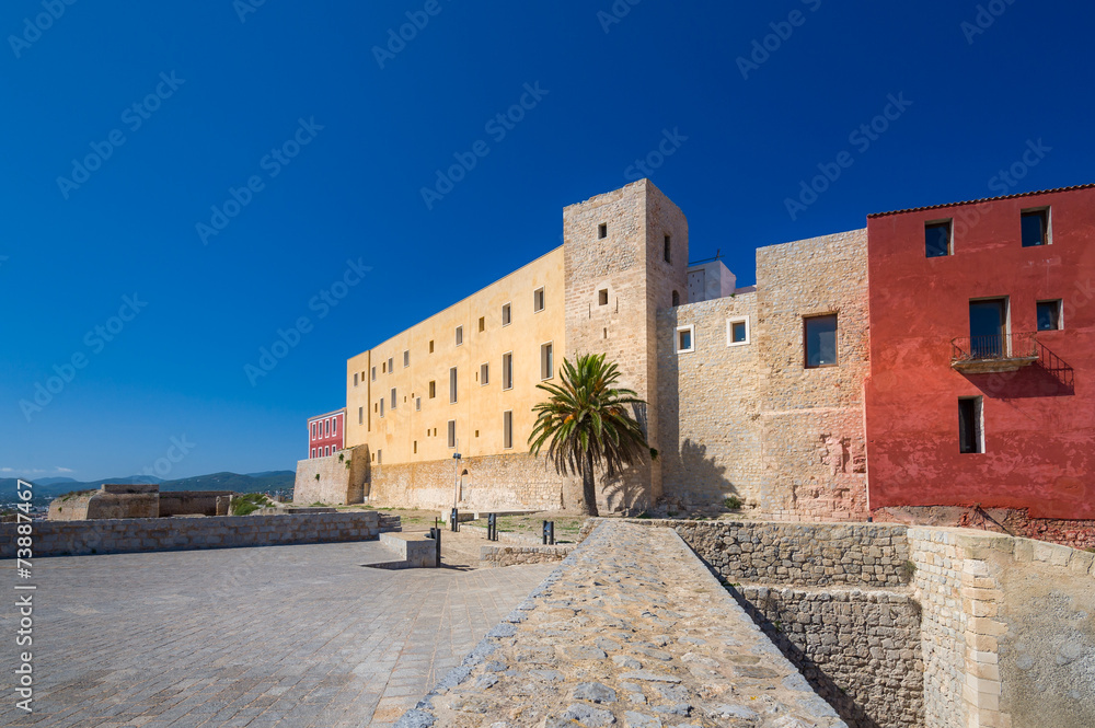 Ibiza castle buildings