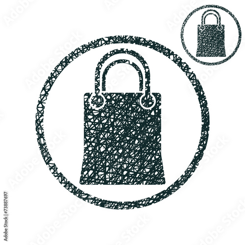 Shopping bag vector simple ...