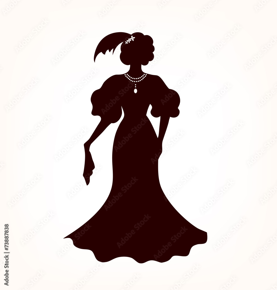 Image of romantic aristocratic woman Image of romantic aristocratic woman