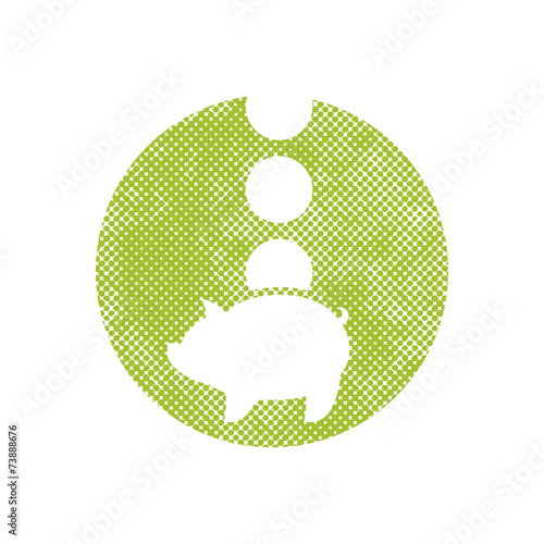 Piggy bank money, vector ic...