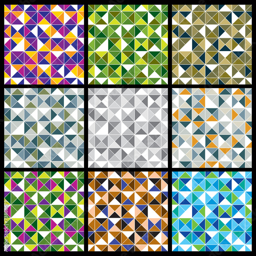 Squared blocks with bright ...