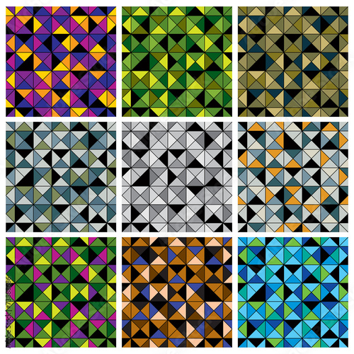Squared cells with bright g...