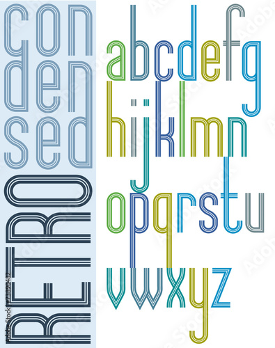 Poster retro bright condens...