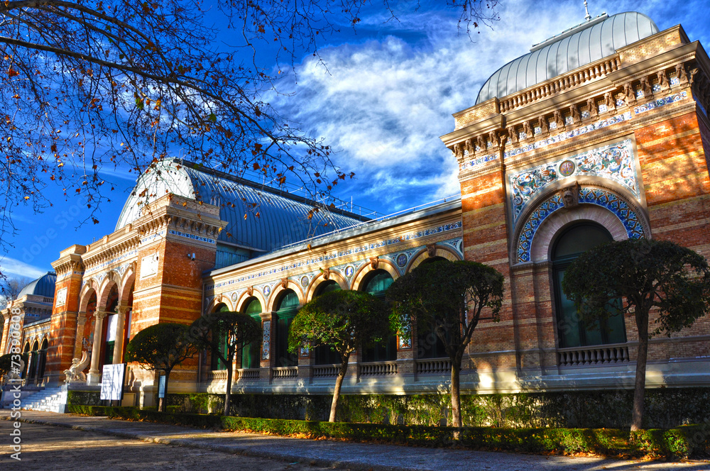 Obraz premium Madrid, Palacio de Velázquez, Parque del Retiro, siglo XIX