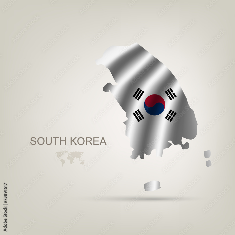 flag of South Korea as a country flag of South Korea as a country