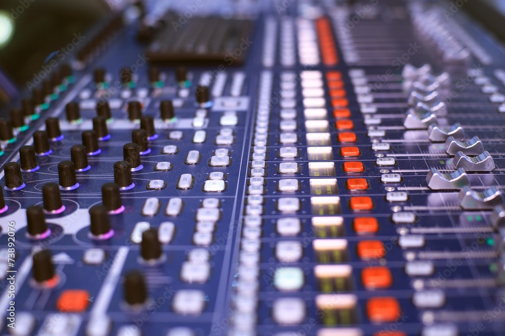 Sound, music console for dj or sound Director Sound, music console for dj or sound Director