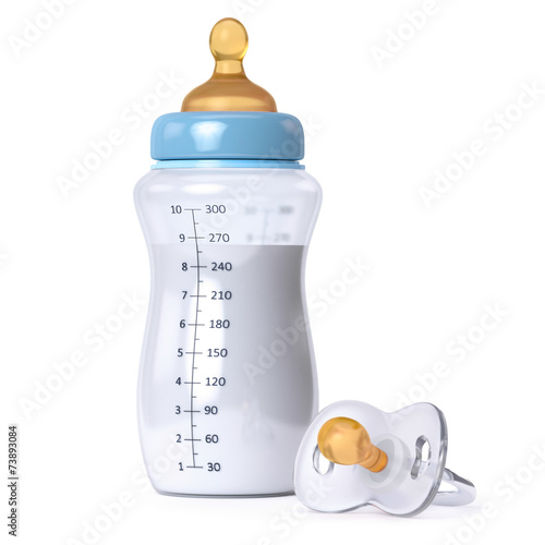 baby bottle and pacifier