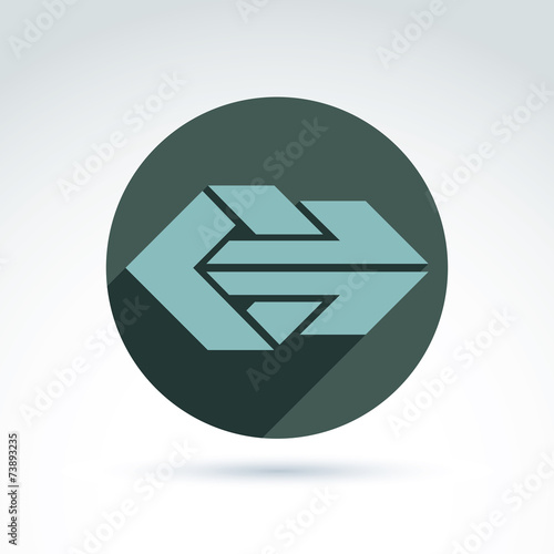 Free Download Vector abstract emblem with right arrow – direction sign, poin - GFXLoad