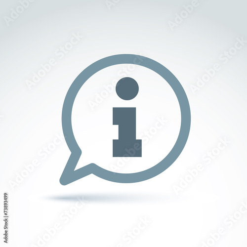 Speech bubble with informat...