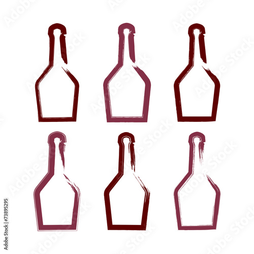 Set of hand-drawn simple em...