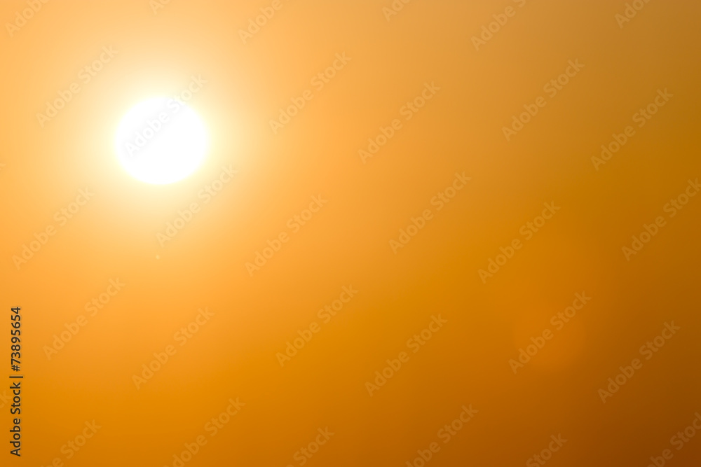 sun in the sky at sunset sun in the sky at sunset