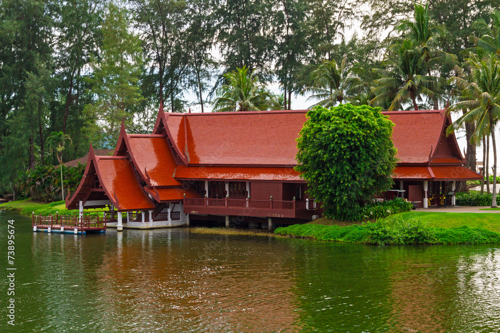 Obraz premium house on water 3