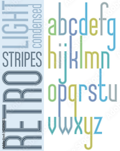 Poster bright retro condens...