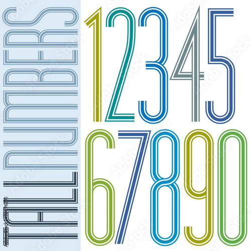 Poster tall colorful stripe...