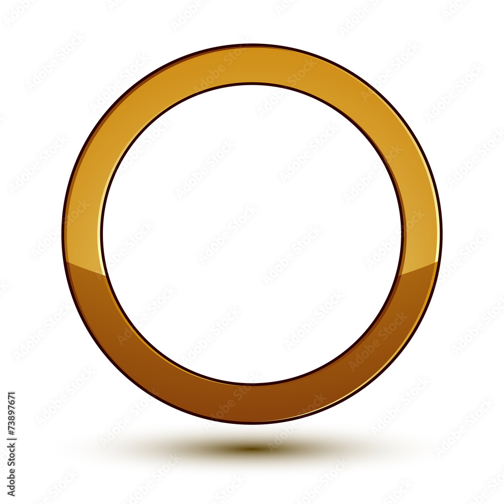 3d vector classic royal symbol, sophisticated golden round emble 3d vector classic royal symbol, sophisticated golden round emble