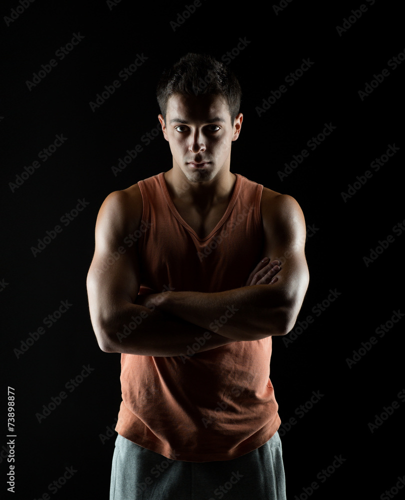 Fototapeta premium young male bodybuilder
