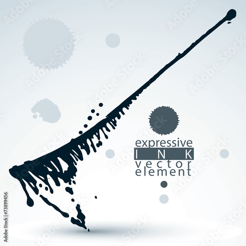 Splattered monochrome web d...