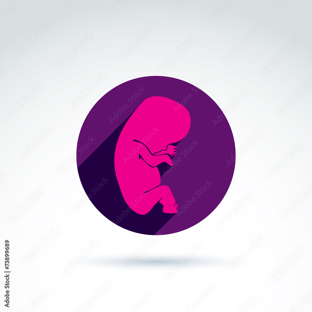 Pregnancy and abortion idea. Vector conceptual illustration of b Pregnancy and abortion idea. Vector conceptual illustration of b
