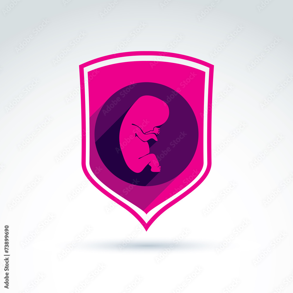 Pregnancy and abortion idea – save live theme. Conceptual illu Pregnancy and abortion idea – save live theme. Conceptual illu