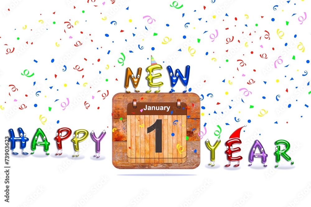 Fototapeta premium Happy New Year 2015.