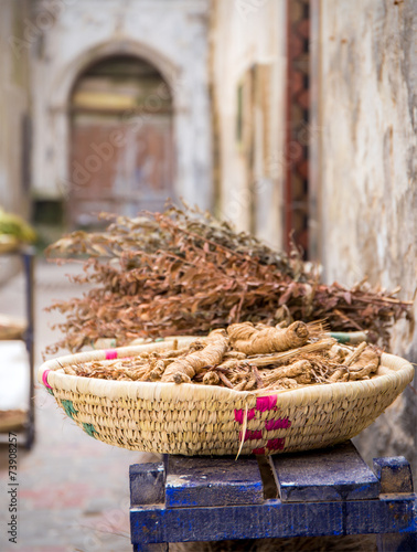 Herbs and species in Essaouira, Moroco