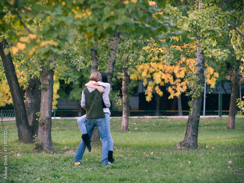 young couple on a date
