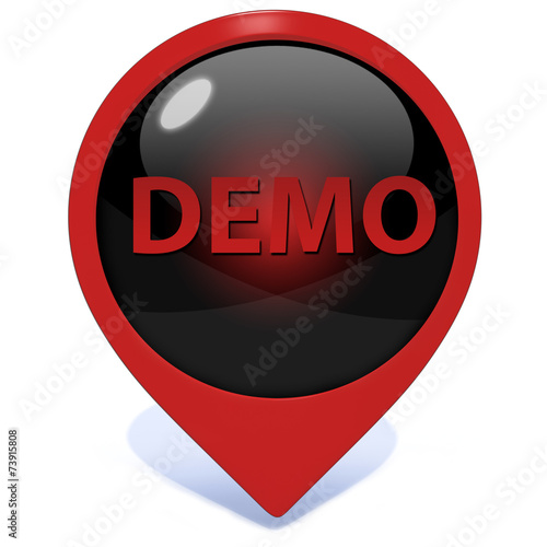 Free Download Demo pointer icon on white background - GFXLoad
