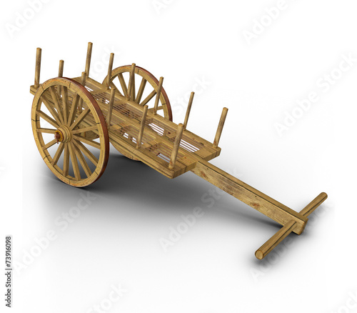 Принти на полотні Bullock cart