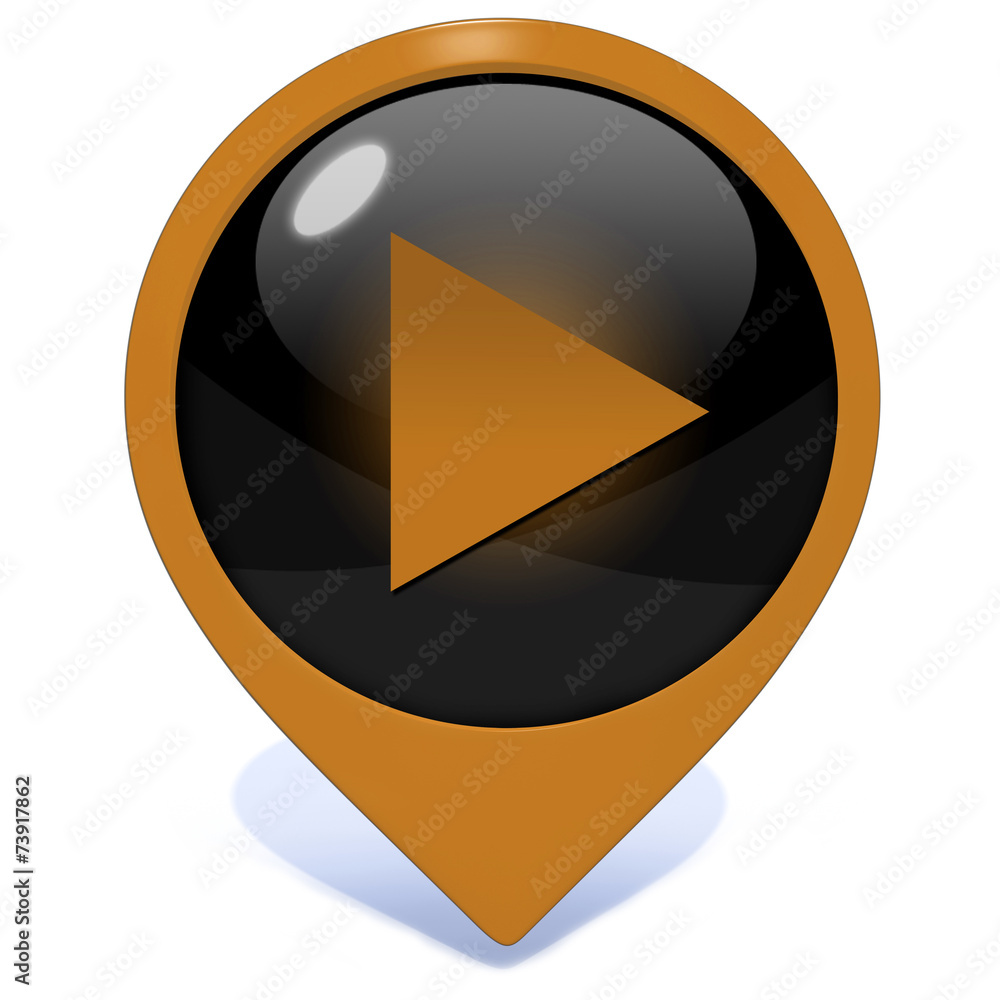play pointer icon on white background play pointer icon on white background