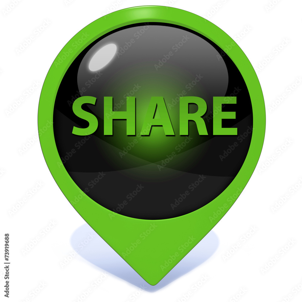 share pointer icon on white background share pointer icon on white background