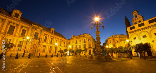 Seville - Plaza del Triumfo and Palacio arzobispal photo