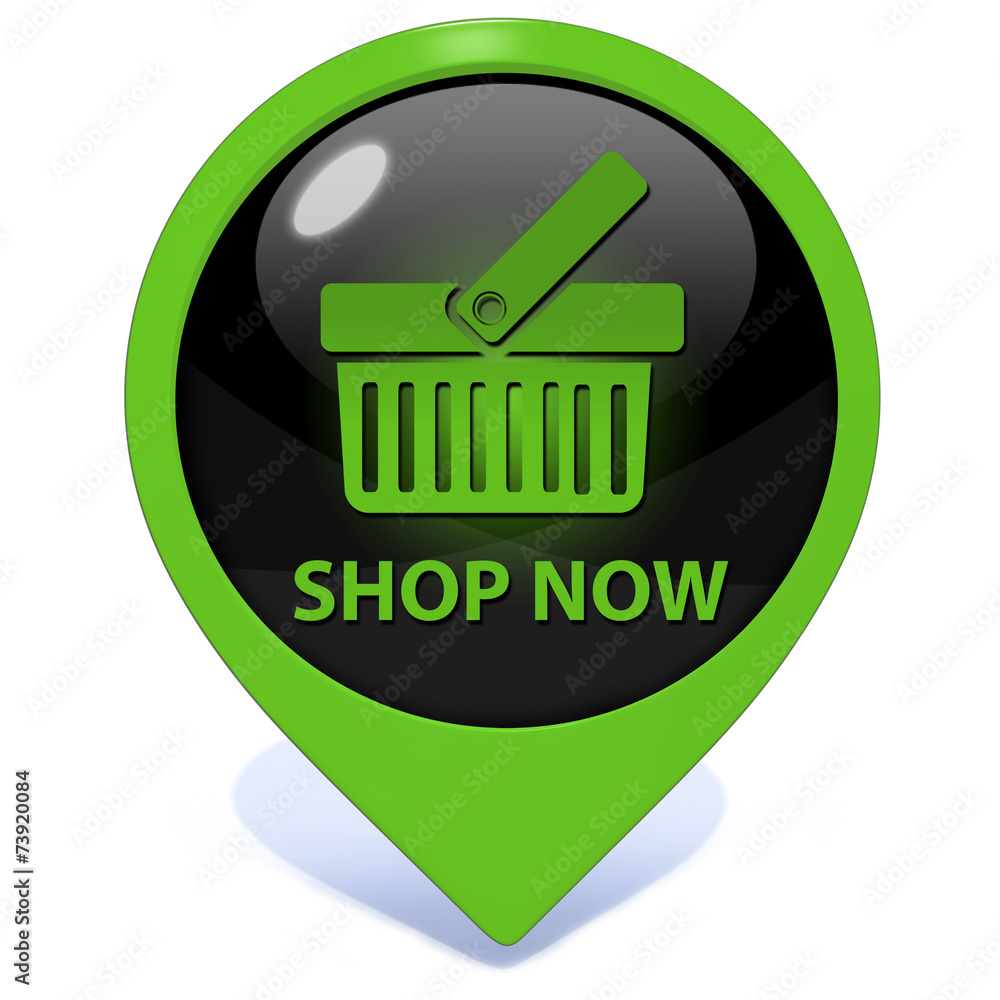 Buy now pointer icon on white background Buy now pointer icon on white background