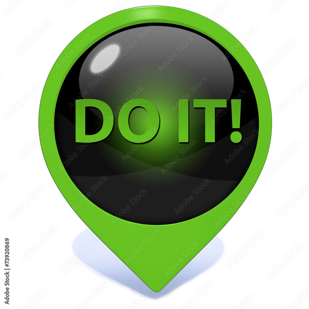 Do it pointer icon on white background Do it pointer icon on white background