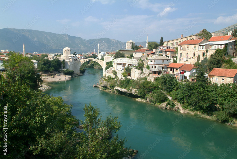The famous bridge at Mostar