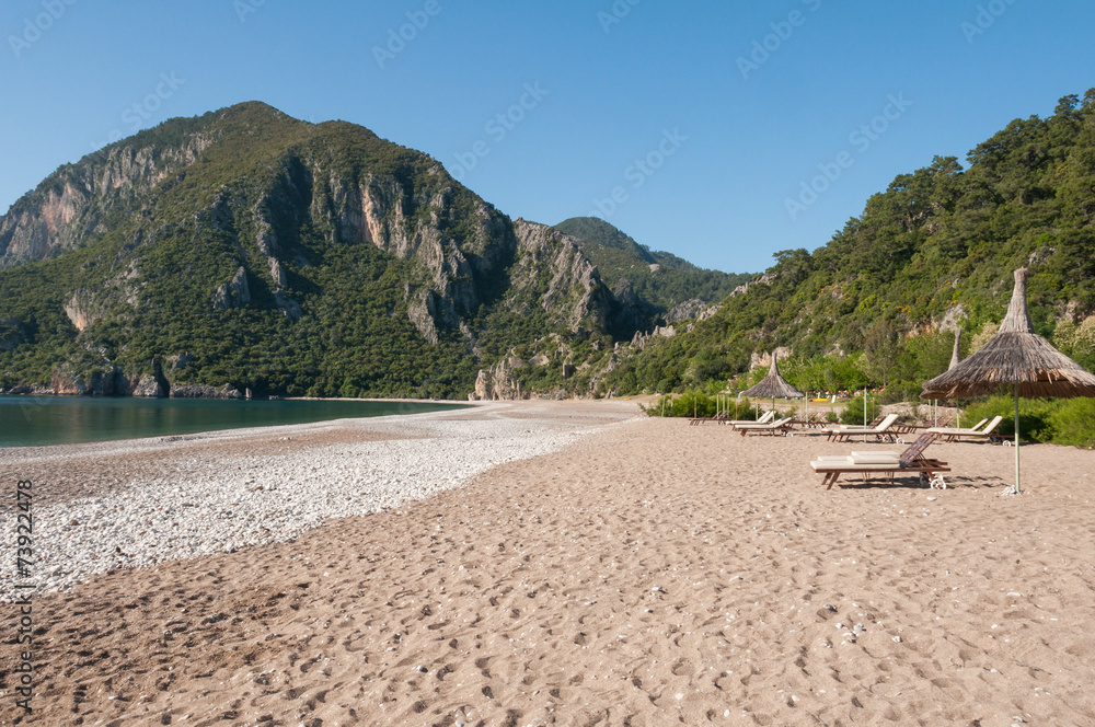 Beach at Cirali, the Turkish Riviera (Turkey) Beach at Cirali, the Turkish Riviera (Turkey)