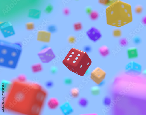 Multicolor dice
