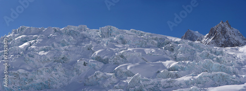 Monte Bianco's Glacier Landscape