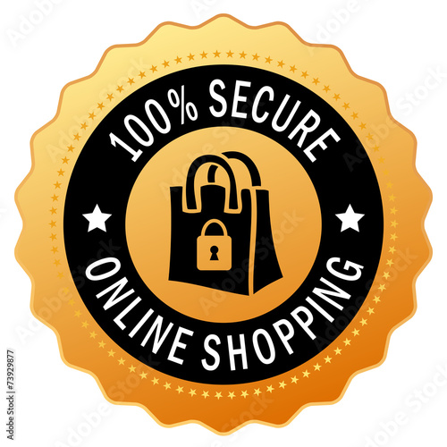 Safe secure shopping icon