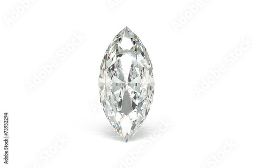 Diamond, White Background photo