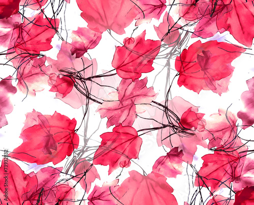 Floral Swirls Decorative Background #73932832