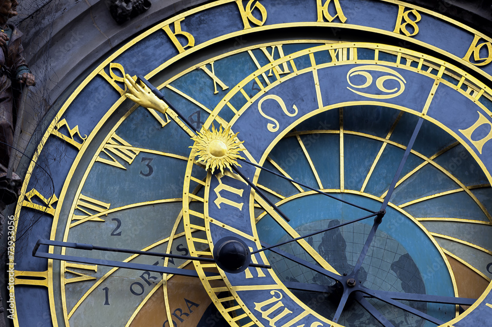 Naklejka premium Astronomical clock in Prague