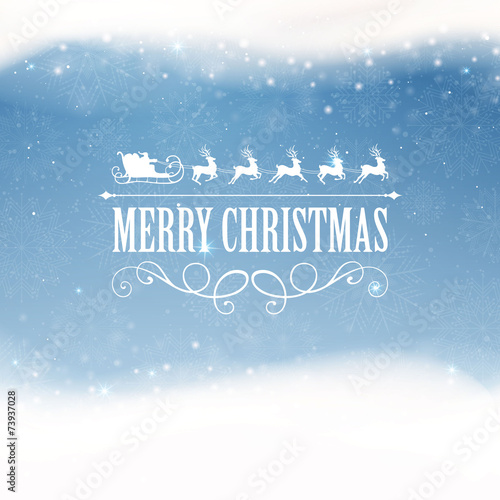 Vector Illustration of a Christmas Greeting Card