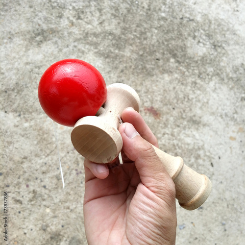 Kendama, a traditional wooden toy from Japan